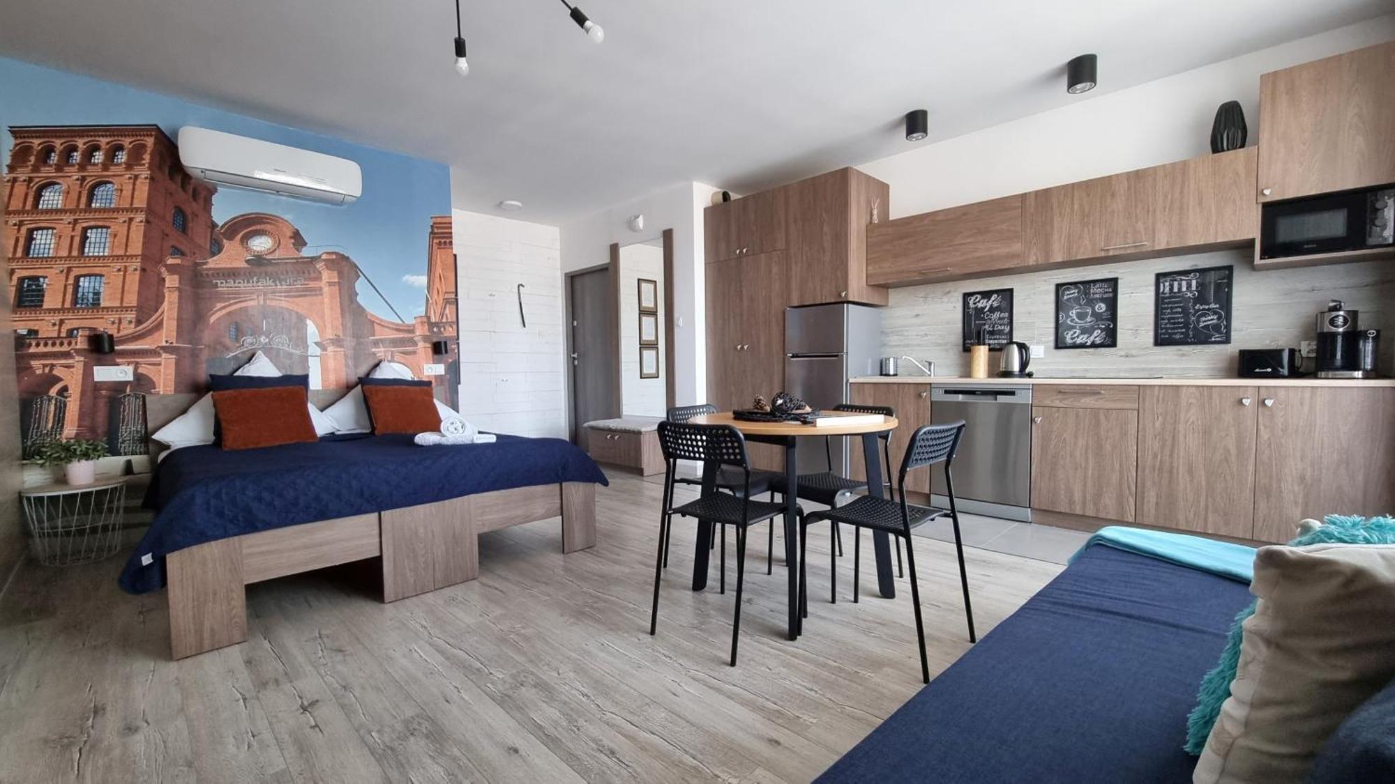 Q Apart Coral - Studio, Manufaktura, Parking Gratis, Tv Max, Fv, Gwarancja Zadowolenia Apartman Łódź Kültér fotó
